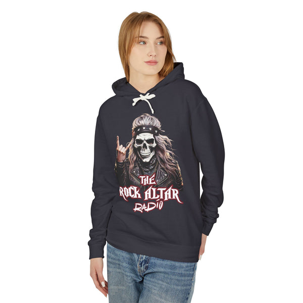 Rock Altar Radio Unisex Lightweight Hooded Sweatshirt - Perfect for Music Lovers