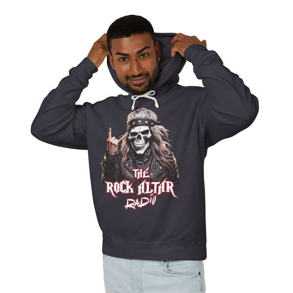 Rock Altar Radio Unisex Lightweight Hooded Sweatshirt - Perfect for Music Lovers