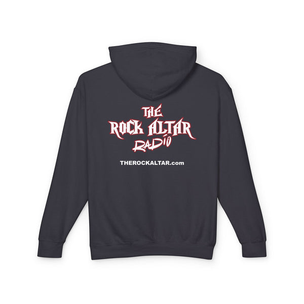 Rock Altar Radio Unisex Lightweight Hooded Sweatshirt - Perfect for Music Lovers