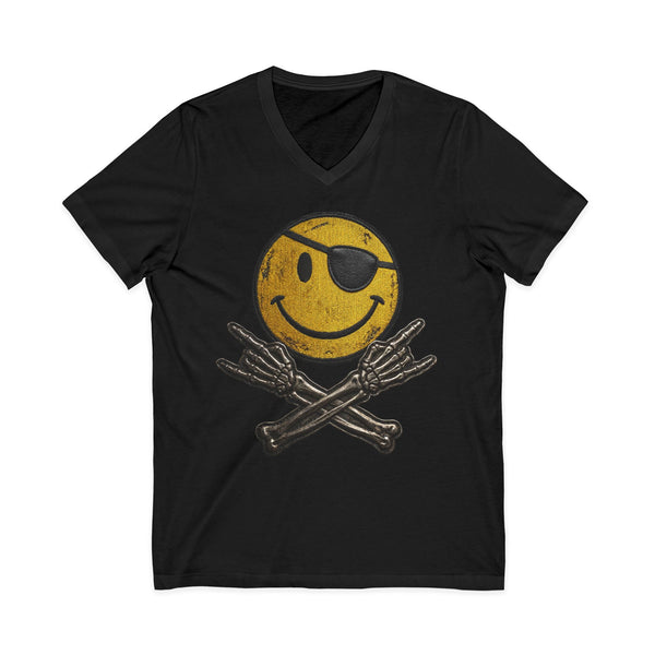 Smile V-Neck Tee Yellow