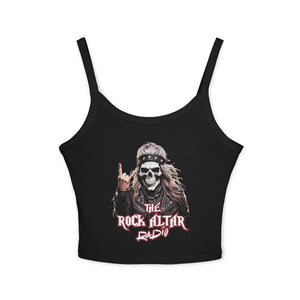 Rock Altar Radio Women's Spaghetti Strap Tank Top - Edgy Music Vibe for Concerts and Parties
